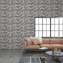3D-Wandverkleidungen 11 Stk. Dunkelgrau Steinoptik EPS
