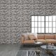 3D Wall Panels with Dark Grey Brick Design 11 pcs EPS