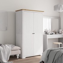 Wardrobe BODO White 101x52x176.5 cm Solid Wood Pine