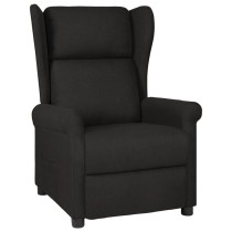 Recliner Chair Black Fabric