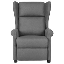 Recliner Chair Black Fabric