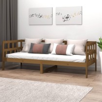 Day Bed Grey Solid Wood Pine 80x200 cm