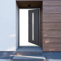 Front Door Anthracite 110x207.5 cm Aluminium