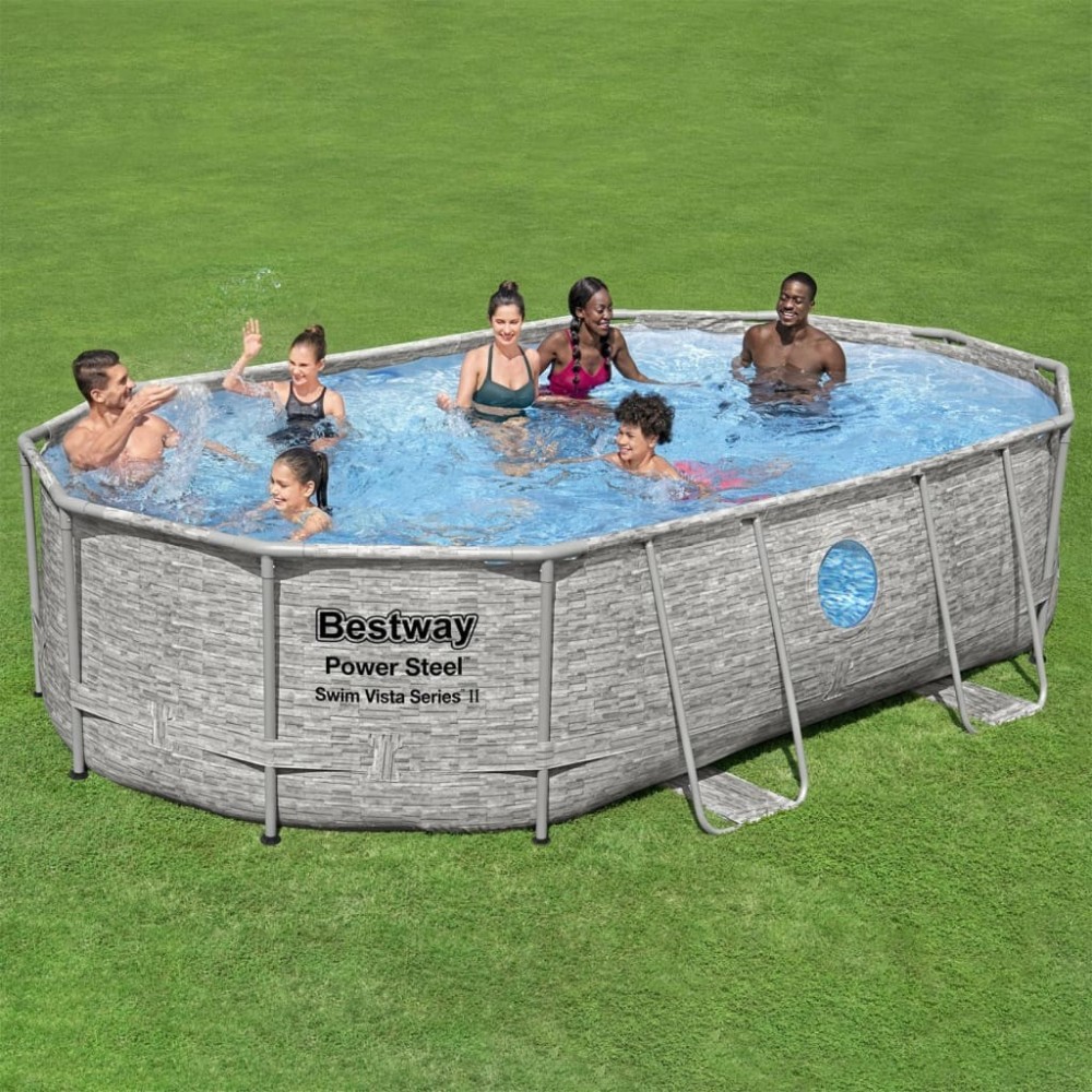 Bestway Power Steel Swimming Pool Set 488x305x107 cm