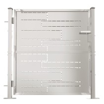 Garden Gate 100x150 cm Stainless Steel