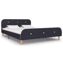 Bed Frame Taupe Fabric 135x190 cm 4FT6 Double