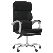 Reclining Office Chair Brown Faux Leather