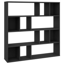 Room Divider/Book Cabinet White 110x24x110 cm Engineered Wood
