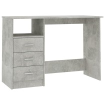 Desk with Drawers White 110x50x76 cm Engineered Wood