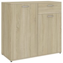 Sideboard Black 80x36x75 cm Engineered Wood