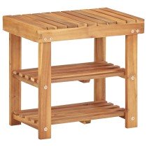 Shoe Rack 70x32x46 cm Solid Acacia Wood