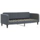 Daybed with Mattress Dark Grey 90x190 cm Velvet