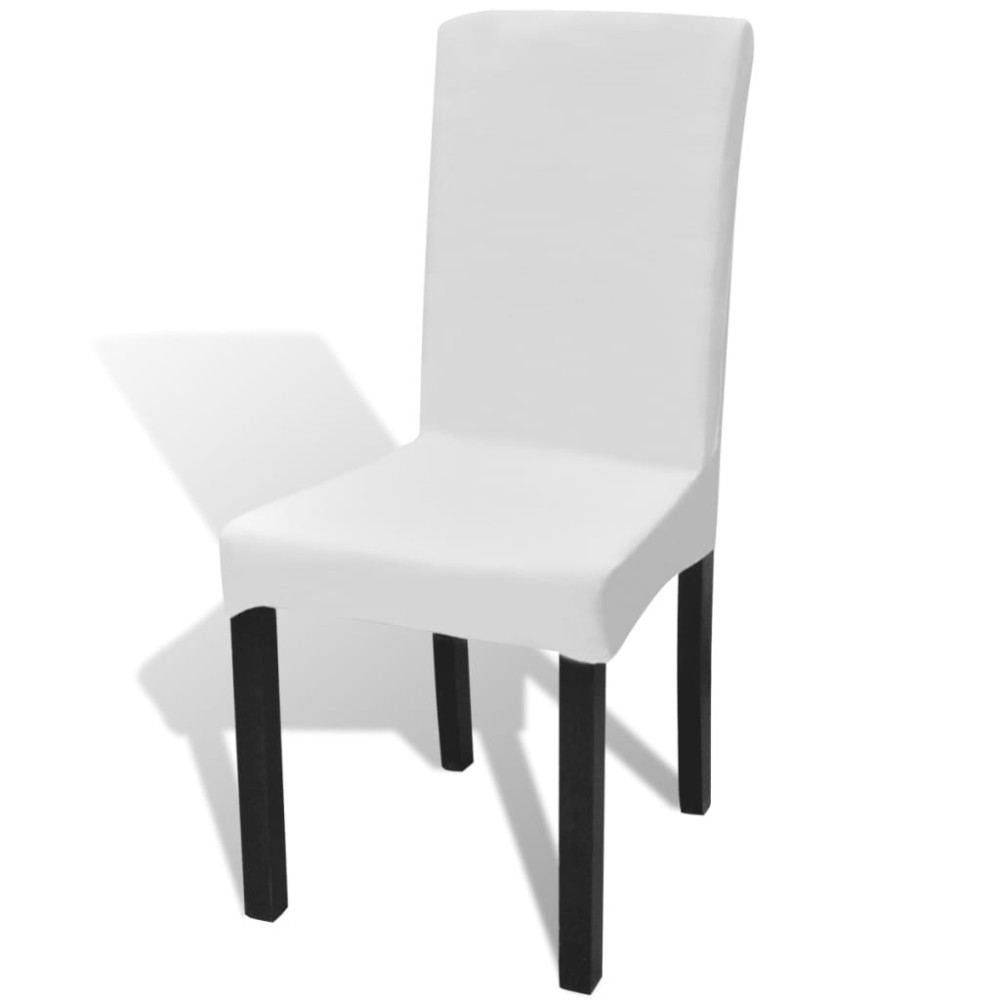 Straight Stretchable Chair Cover 4 pcs Bordeaux