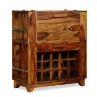 Bar Cabinet Solid Sheesham...