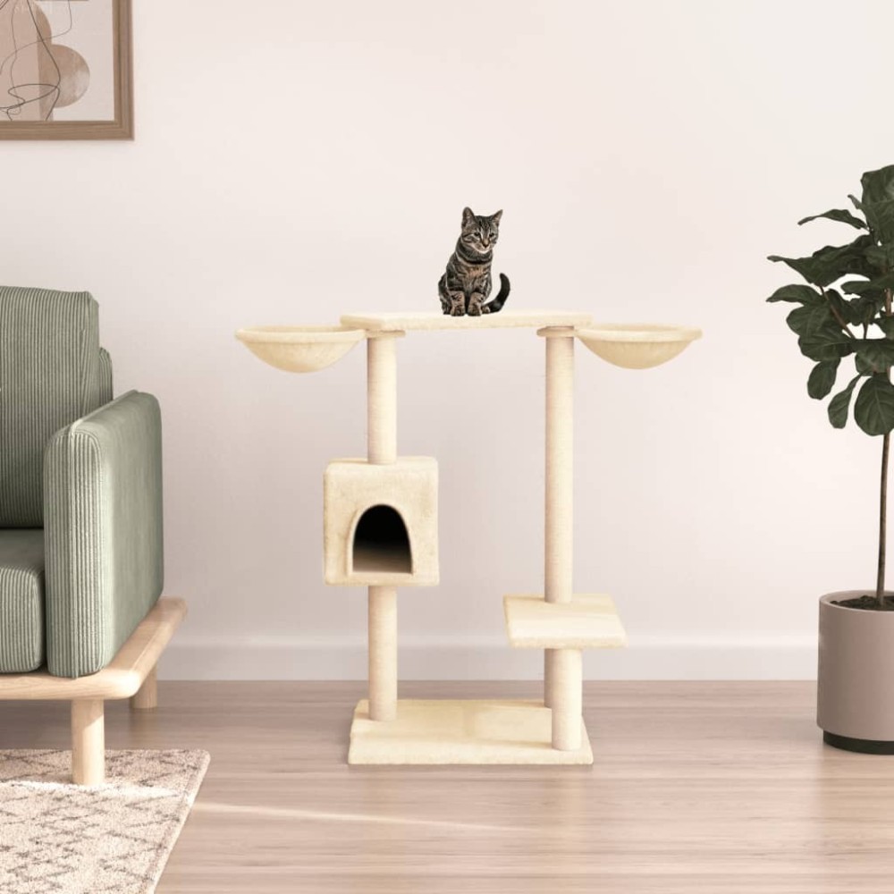 Cat Tree with Scratching Posts Dark Grey 82 cm