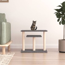 Cat Scratching Posts with Platforms Light Grey 62.5 cm