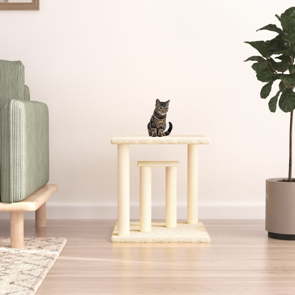 Cat Scratching Posts with Platforms Dark Grey 50 cm