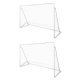 Football Goal Nets Steel 2 pcs 240x90x150 cm