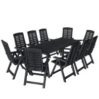 11 Piece Outdoor Dining Set...