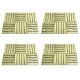 24 pcs Decking Tiles 50x50 cm Wood Brown