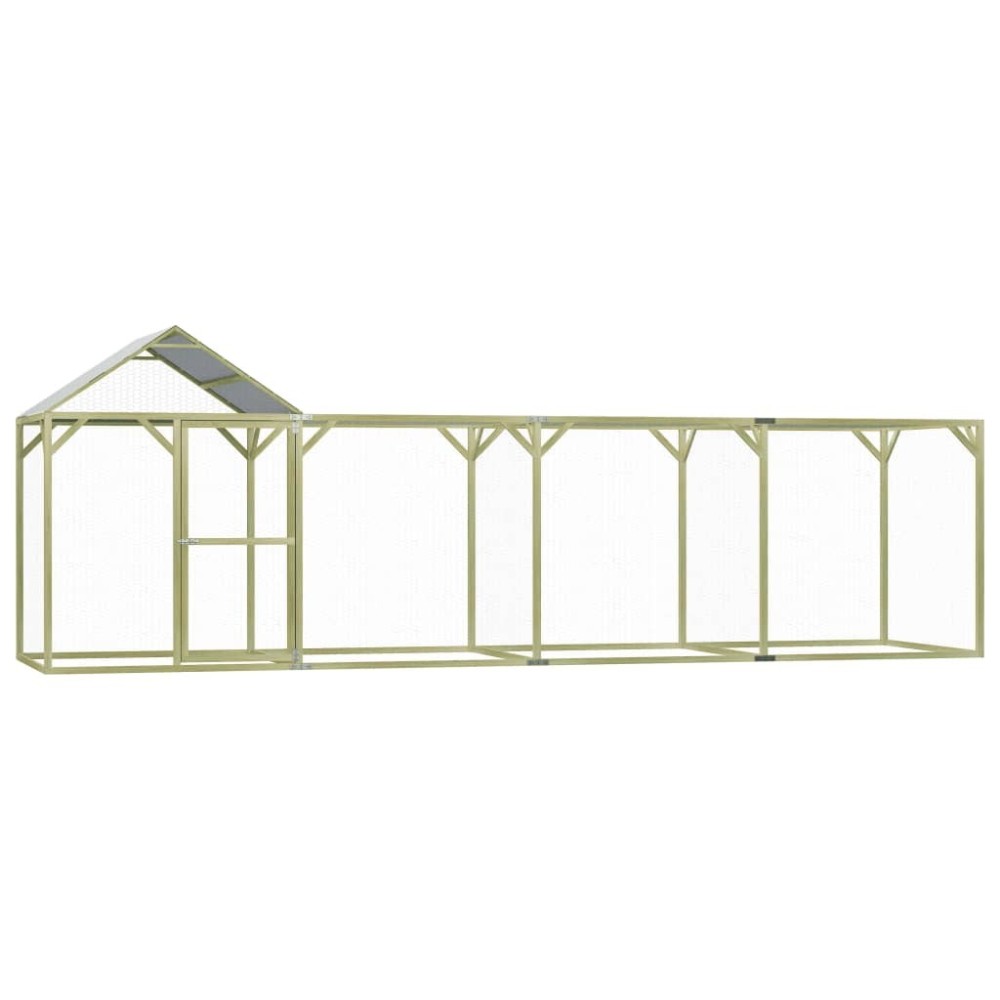 Chicken Cage 3x1.5x2 m Impregnated Pinewood