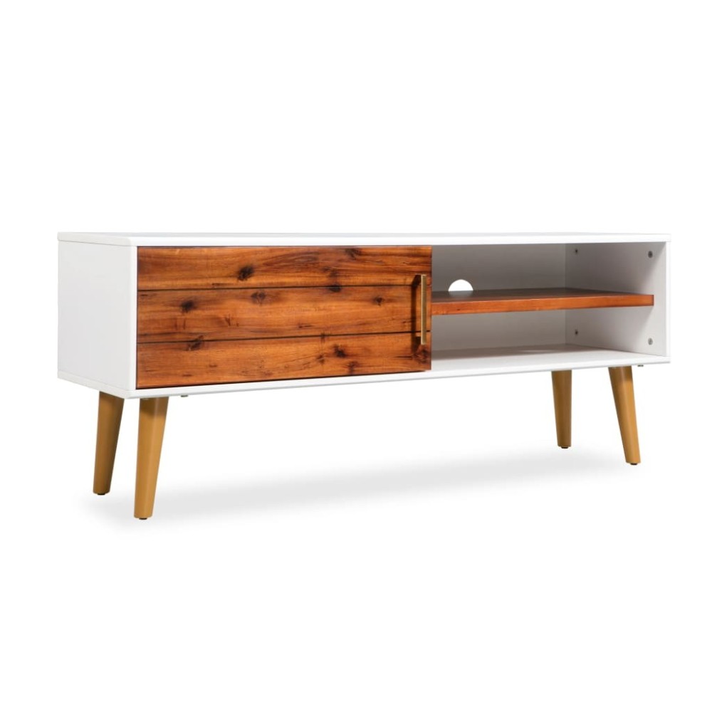 TV-Schrank Akazienholz Massiv 120 x 35 x 45 cm