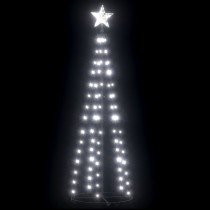 Christmas Cone Tree Colourful 84 LEDs Decoration 50x150 cm