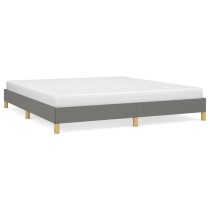 Bed Frame Black 180x200 cm 6FT Super King Fabric