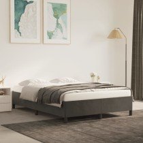 Bed Frame Dark Grey 180x200 cm 6FT Super King Velvet