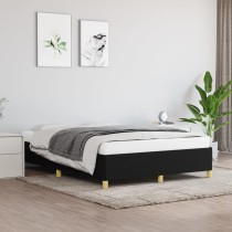 Bed Frame Black 180x200 cm 6FT Super King Fabric