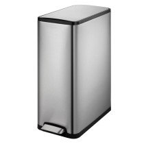 EKO Pedal Bin Ecoslim 2x20 L Matte Silver