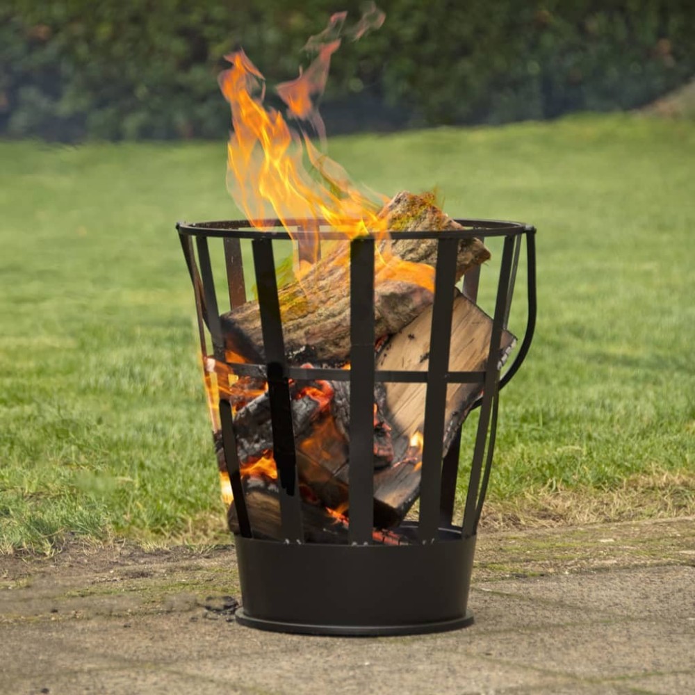 Esschert Design Firebucket Black Steel