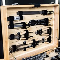 Brüder Mannesmann 108 Piece Tool Set Bamboo Case