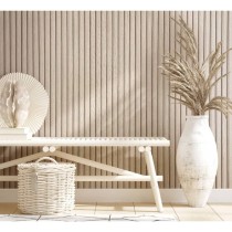 Noordwand Wallpaper Botanica Wooden Slats Brown