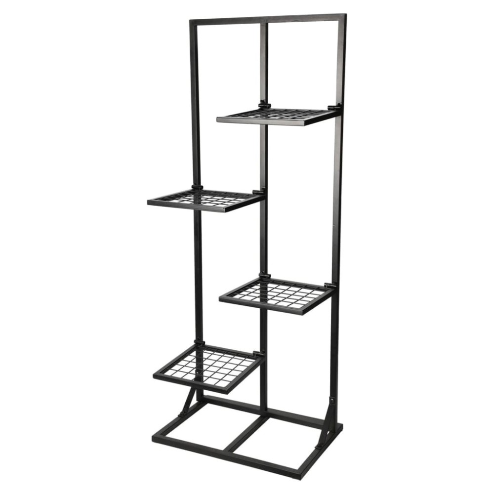 ProGarden Flower Rack with 4 Shelves 40x27x102 cm Black