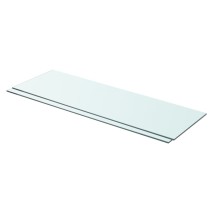 Shelves 2 pcs Panel Glass Clear 30x12 cm