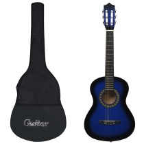 Klassikgitarre für Anfänger mit Tasche Schwarz 3/4 36"