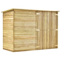 Garden Bike Shed 232x110x170 cm Impregnated Pinewood