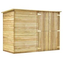 Garden Bike Shed 232x110x170 cm Impregnated Pinewood