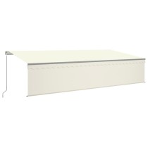 Manual Retractable Awning with Blind&LED 3.5x2.5m Anthracite