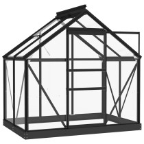 Glass Greenhouse Anthracite 155x200.5x191 cm Aluminium