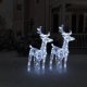 Christmas Reindeers 6 pcs Multicolour 240 LEDs Acrylic