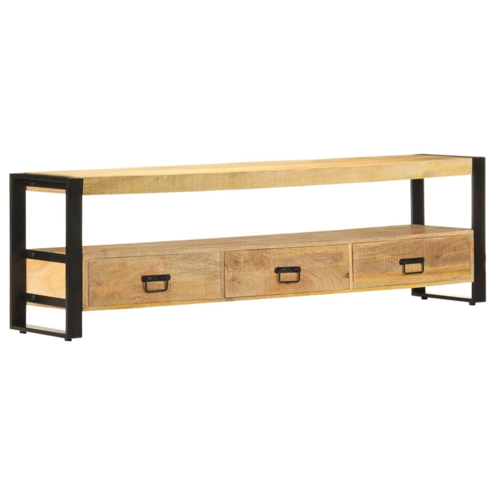 TV Cabinet 150x30x45 cm Solid Mango Wood