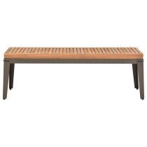 Garten-Couchtisch 110×55×35 cm Massivholz Akazie