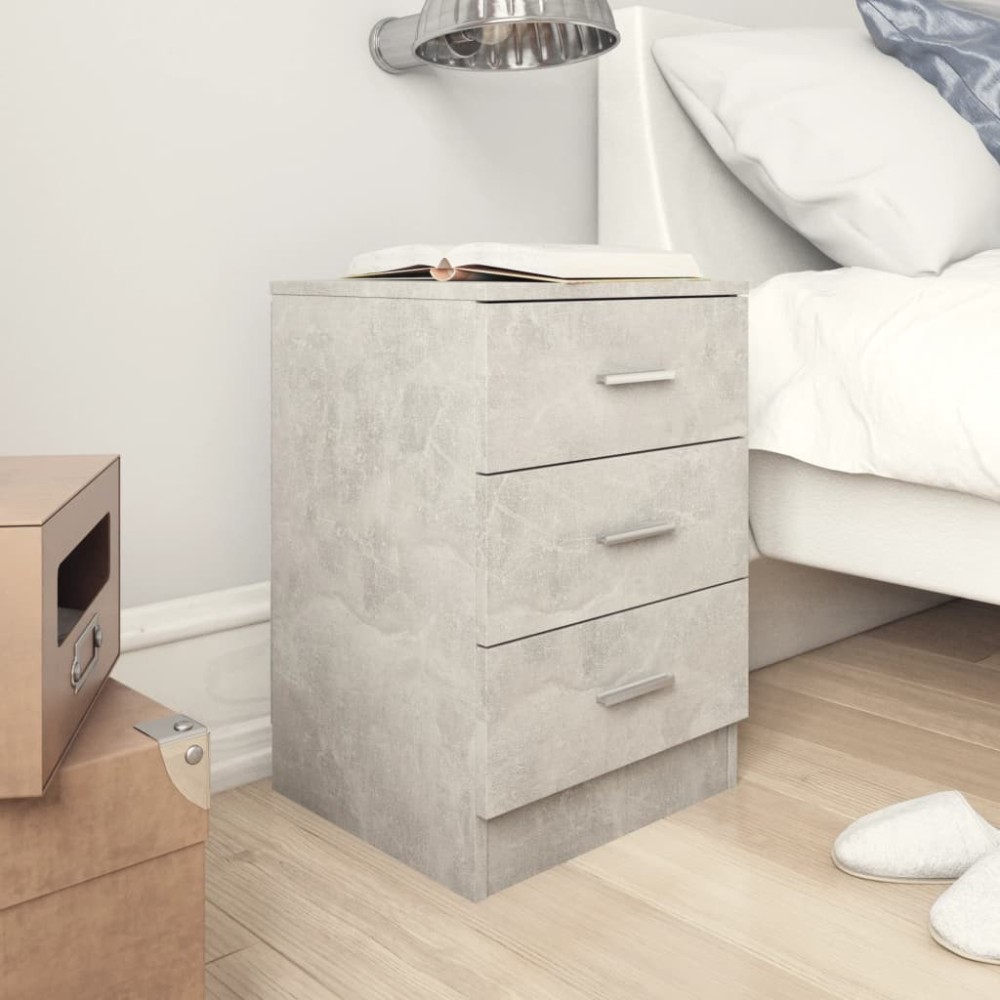 Bedside Cabinet Grey Sonoma 38x35x56 cm Engineered Wood