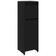 Bathroom Cabinet High Gloss Grey 30x30x95 cm Engineered Wood