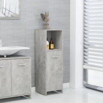 Bathroom Cabinet White and Sonoma Oak 30x30x95 cm Engineered Wood