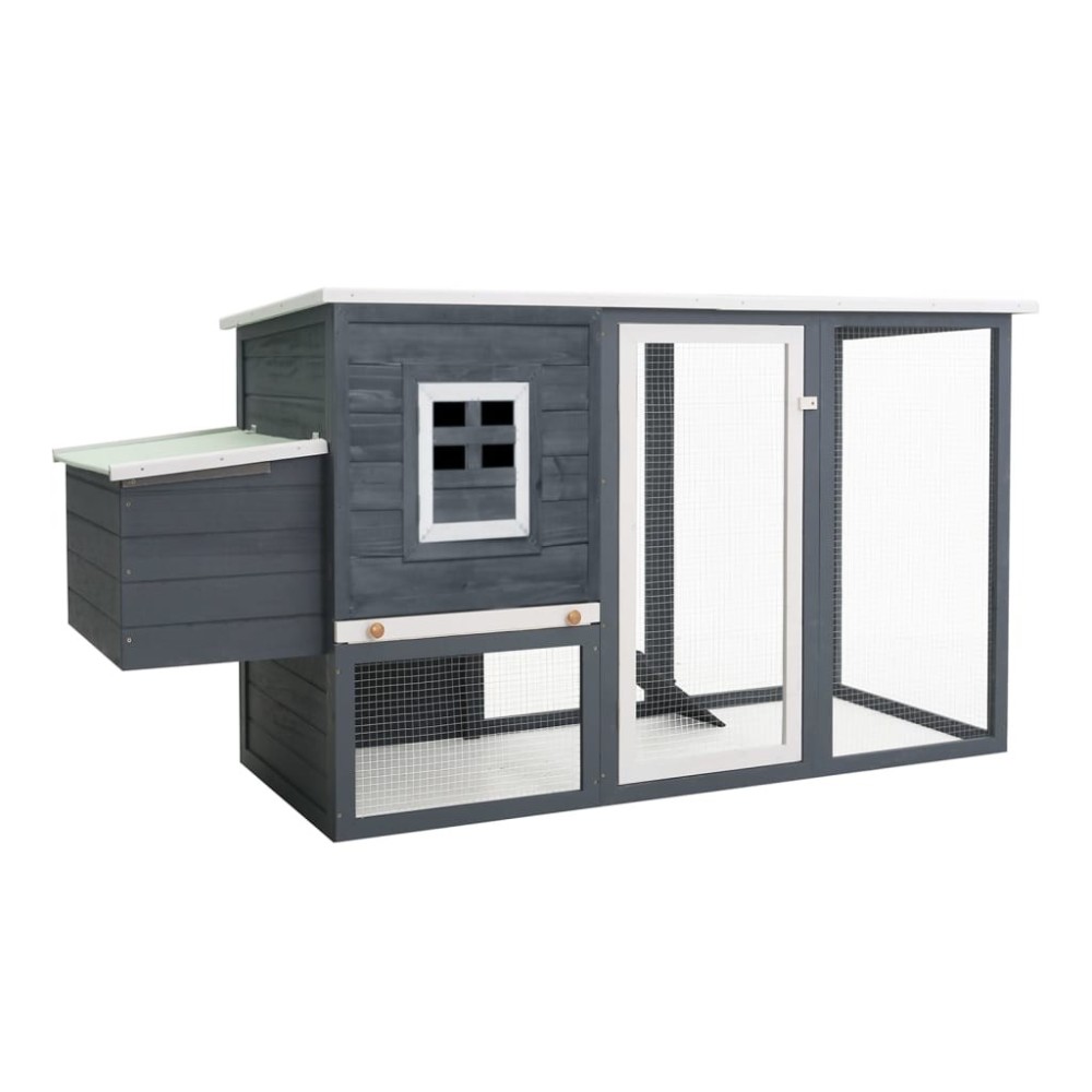 Outdoor Chicken Cage Hen House with 1 Egg Cage Wood