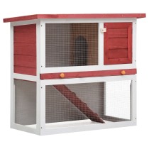 Outdoor Rabbit Hutch Small Animal House Pet Cage 1 Door Wood