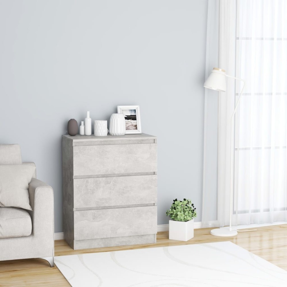 Sideboard White and Sonoma 60x35x76 cm Engineered Wood